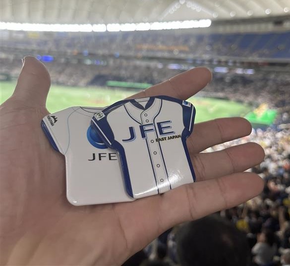 「JGreeX」を用いた缶バッジが配られました！