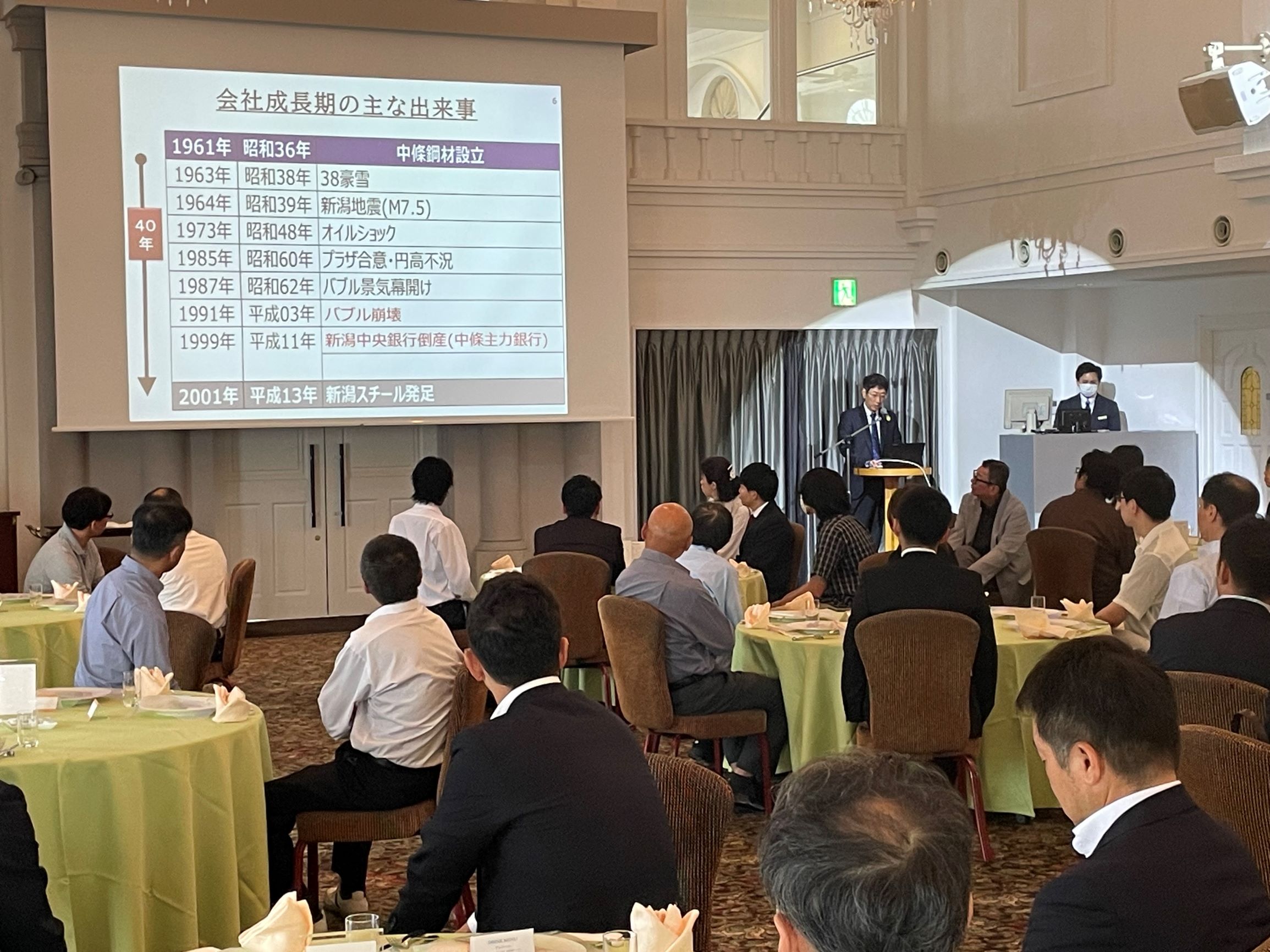 新潟スチールが創業120周年式典を開催しました！